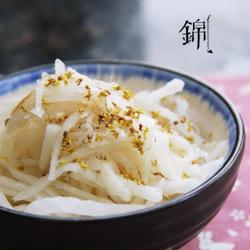 桂花蜜渍双丝的做法[图]