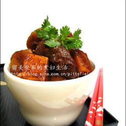 沙茶双芋牛腩煲的做法[图]