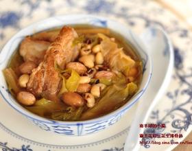 霸王花眉豆花生排骨汤