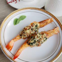 菠菜培根奶油虾的做法[图]