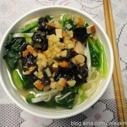 杂蔬打卤菠菜面的做法[图]