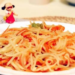 胡萝卜丝炒土豆丝的做法[图]