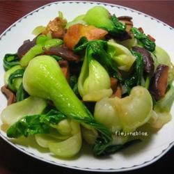 鸡油香菇炒青菜的做法[图]