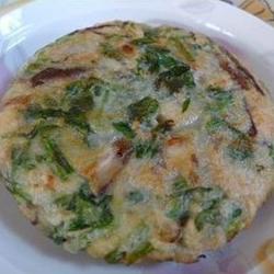 香菇菠菜煎饼的做法[图]