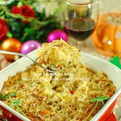 法式香料芝士焗广式炒饭的做法[图]