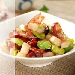 杏鲍菇炒腊肠的做法[图]