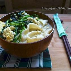 菠菜鸡蛋手擀汤面的做法[图]