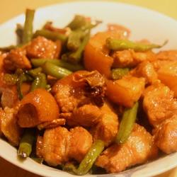 豆角焖肉的做法[图]