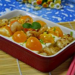 咸蛋黄蒸豆腐的做法[图]