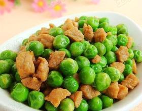 青豌豆炒肉丁[图]