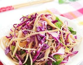 紫甘蓝拌豆腐丝