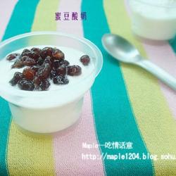 自制蜜豆酸奶的做法[图]