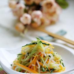 凉拌黄瓜豆芽菜的做法[图]