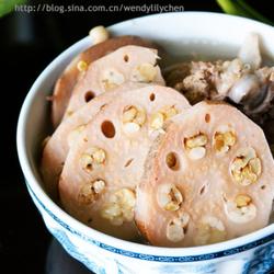 绿豆薏米莲藕猪骨汤的做法[图]