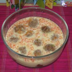 蛋羹胡萝卜豆泥肉丸的做法[图]
