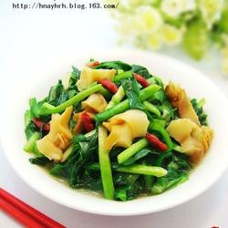 海螺炒韭菜的做法[图]