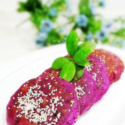 紫薯豆沙芝麻饼的做法[图]