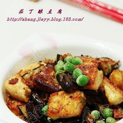 茄丁酿豆腐的做法[图]