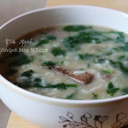 菠菜猪肝粥的做法[图]