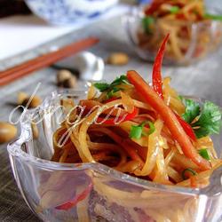 咸菜疙瘩辣炒火腿丝的做法[图]