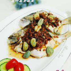 腊八蒜蒸海鱼的做法[图]