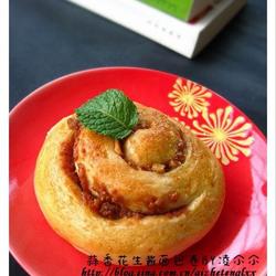 蒜香花生酱面包卷的做法[图]