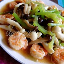 双菇虾仁的做法[图]