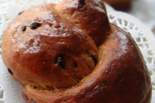 焦糖巧克力豆扭结包