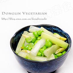 毛豆扁尖笋炒瓠子的做法[图]