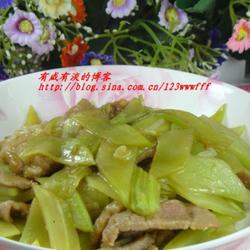 肉片炒莴笋的做法[图]