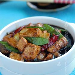 红烧豆腐鸡丁的做法[图]