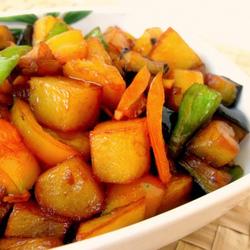 糖色地三鲜的做法[图]