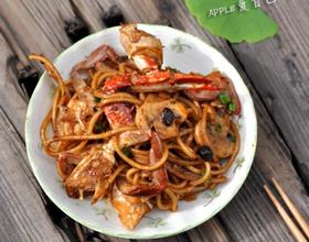 香辣蟹炒面[图]