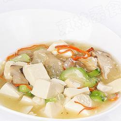 雪莲子松茸烩豆腐的做法[图]