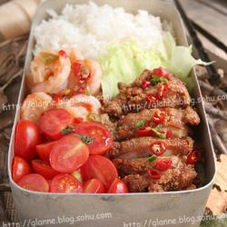 蒜香鸡排饭盒的做法[图]