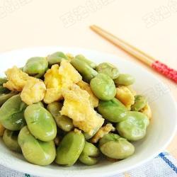 蚕豆炒鸡蛋的做法[图]