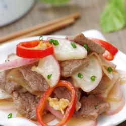 小萝卜炒牛肉片的做法[图]