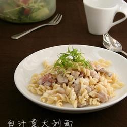 蘑菇鸡肉意面的做法[图]