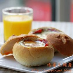 鸡蛋火腿餐包的做法[图]