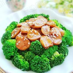 杏鲍菇扣西兰花的做法[图]