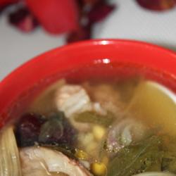 菜干黄豆煲猪盖骨的做法[图]