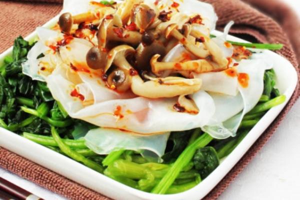 红油菠菜粉皮