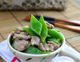 肉片炒扁豆