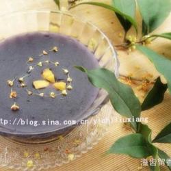 紫薯藕粉桂花羹的做法[图]