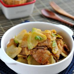 儿菜酱爆五花肉的做法[图]
