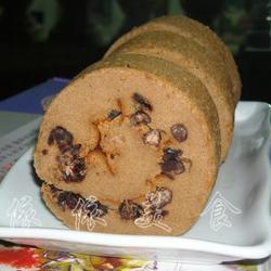 蜜豆红糖蛋糕卷的做法[图]
