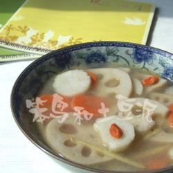 莲藕山药汤的做法[图]