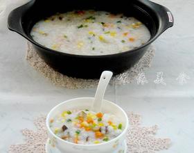 玉米胡萝卜香菇粥