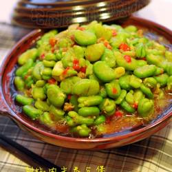 剁椒肉末蚕豆煲的做法[图]