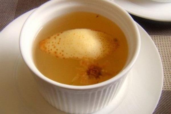 雪梨菊花茶